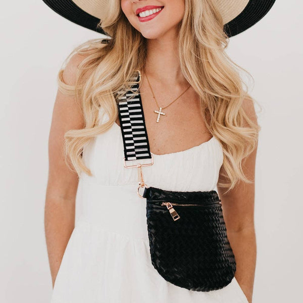 Westlyn Woven Bum Bag Metallic Gunmetal