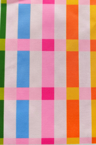 Ella Multicolor Striped Canvas Tote Bag