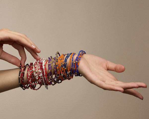Bracelet Set: Blue/Orange