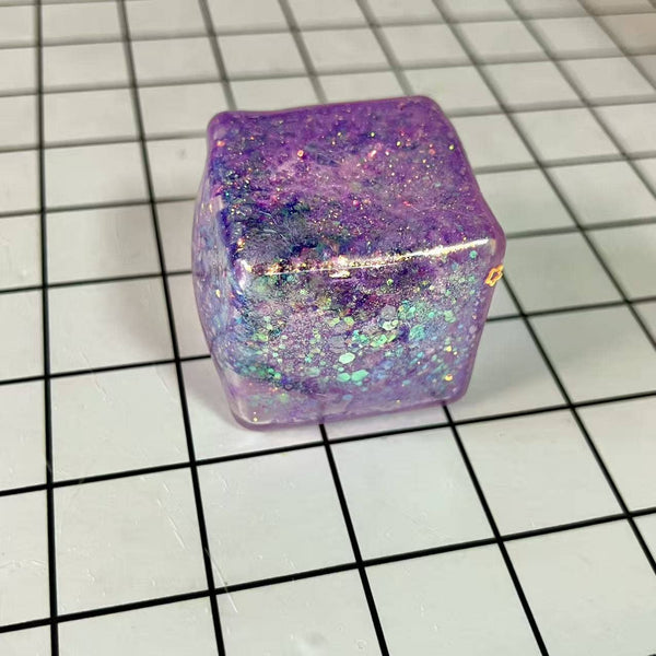 Glitter nice cube Squishy Squeeze Toy Fidget Toy: Blue