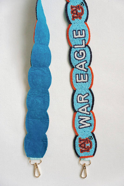 Auburn Fully Beaded Scalloped Purse Strap