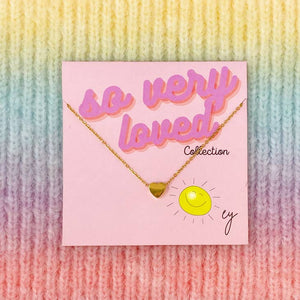 Gold Heart Necklace - So Very Loved