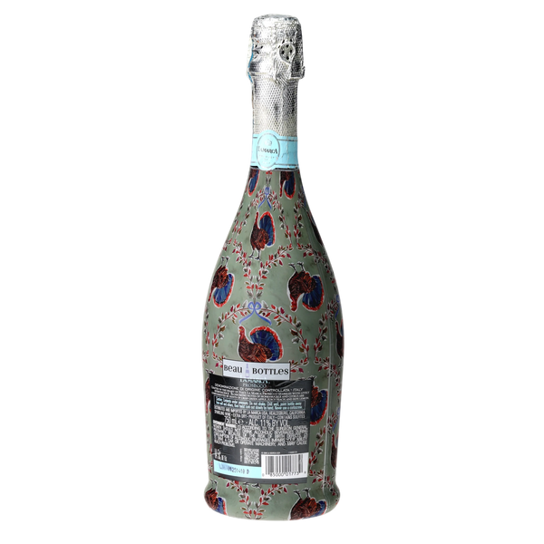 Autumn Turkey Trellis Prosecco Bottle Wrap