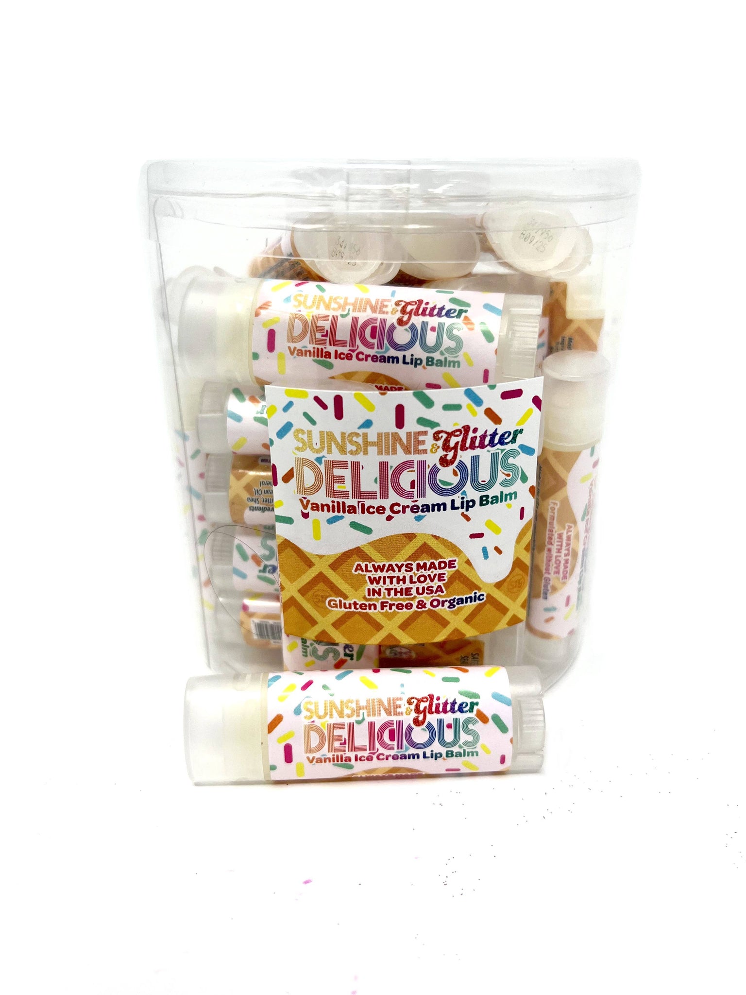 DELICIOUS Vanilla Ice Cream Lip Balm - 100% Organic