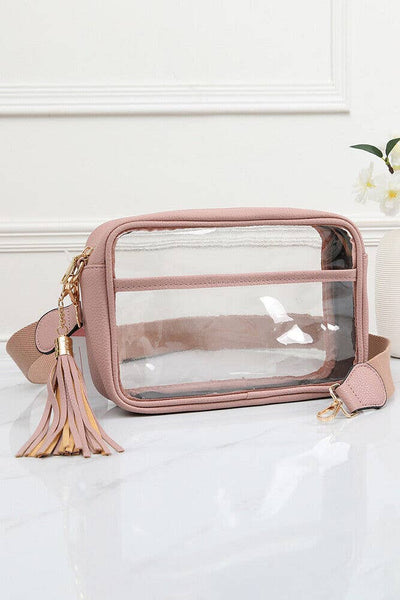 Game Day Stadium Rectangle Clear Bags: Silver