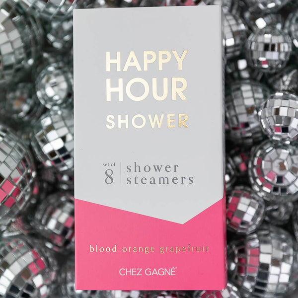 Happy Hour Shower - Aromatherapy Shower Steamers - Blood Orange Grapefruit - Set of 8