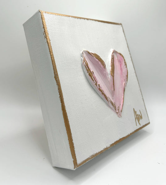 Heart on canvas