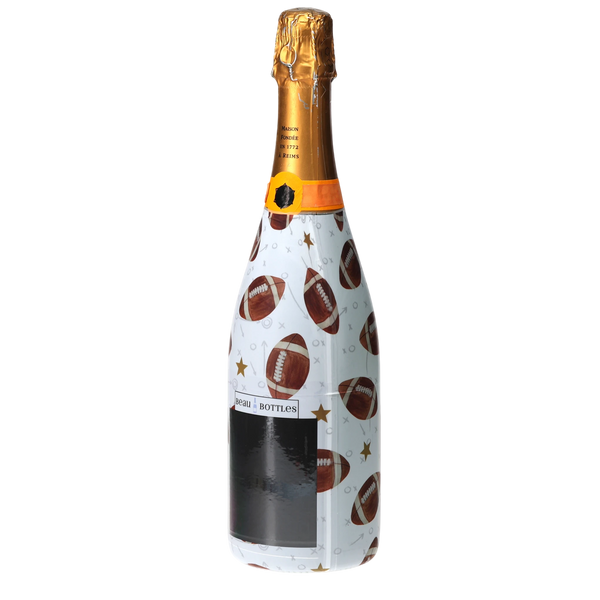 Footballs Champagne Bottle Wrap