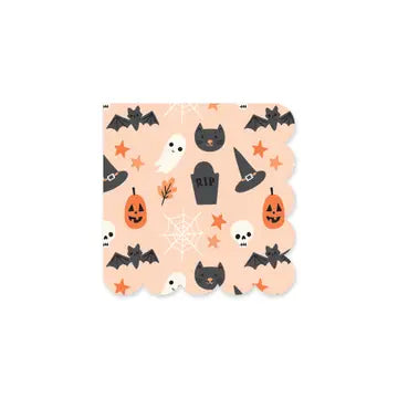 Orange Halloween Icon Napkins