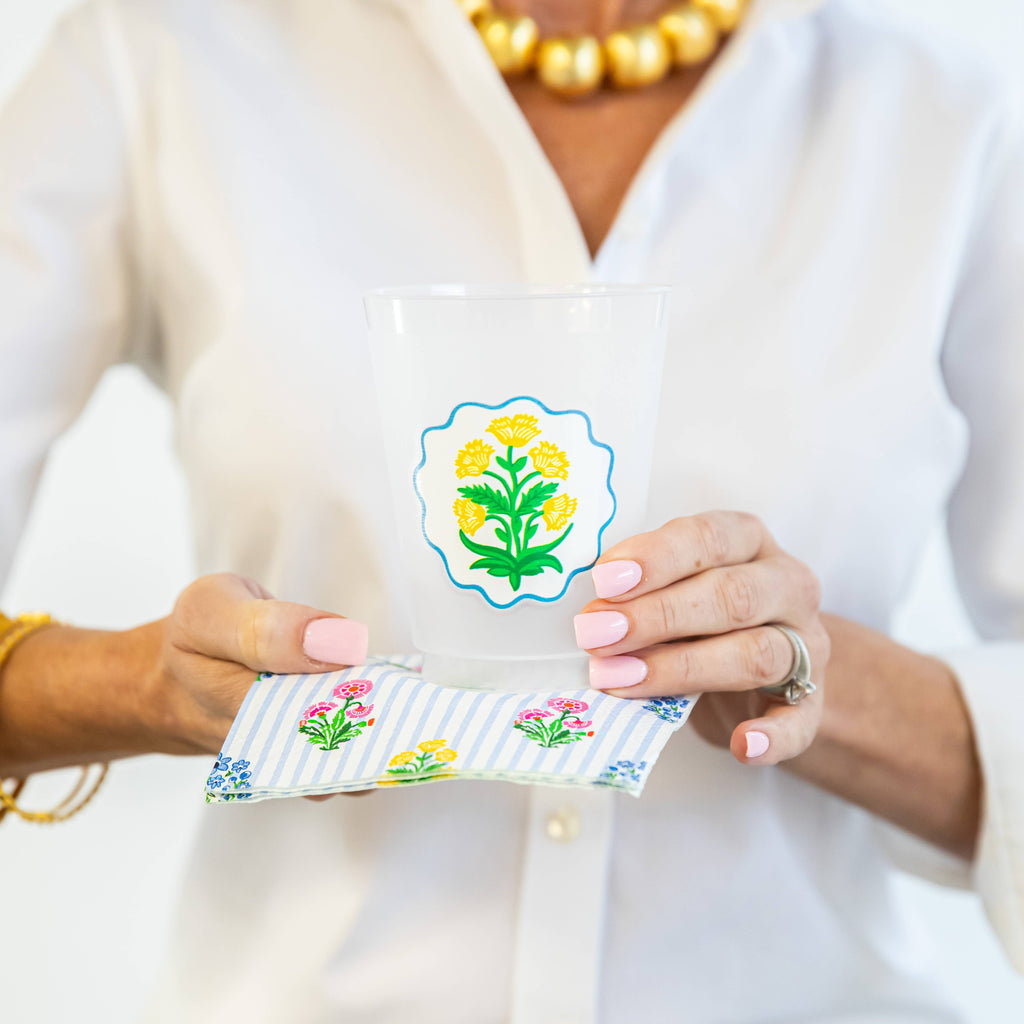 Coco Block Print Shatterproof Cups