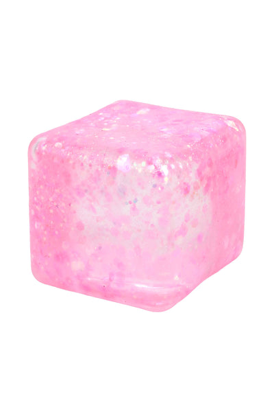 Shimmery Glitter Cube Putty Filled Squishy