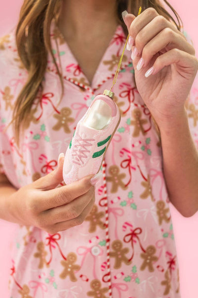 Pink Kicks Christmas - Sneaker Ornament