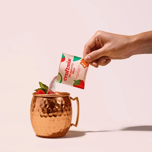 Strawberry Mule Cocktail / Mocktail Mixer Single