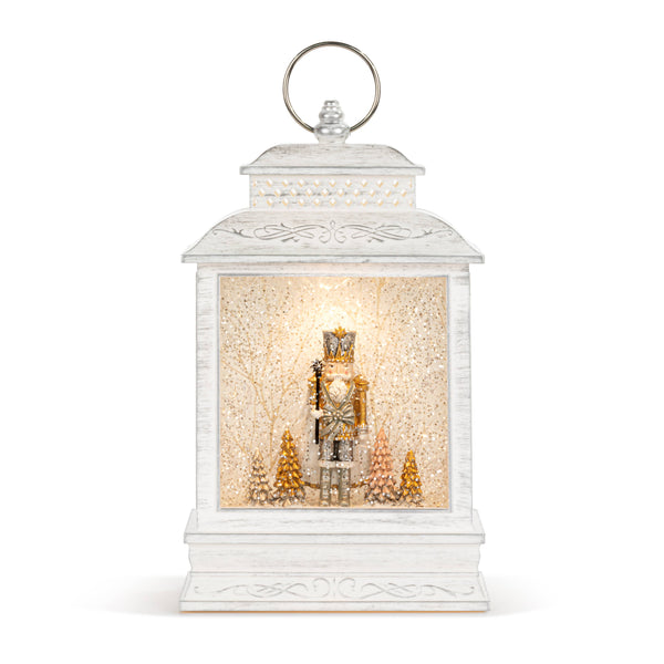 Nutcracker Lit Musical USB Snow Globe Lantern - 6.5x10in