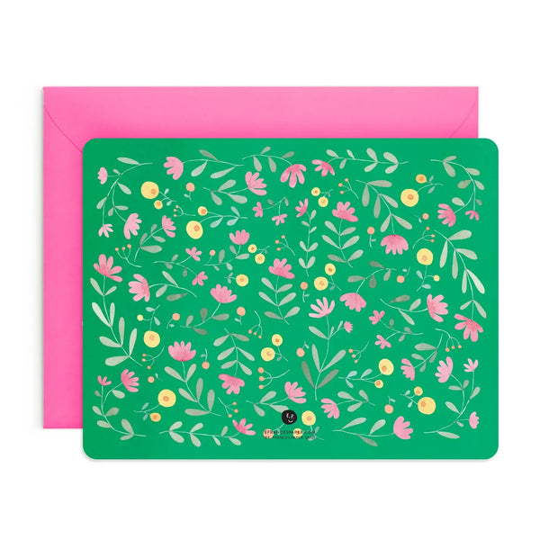 Spring Flowers Flat Note (Boxed set of 8)