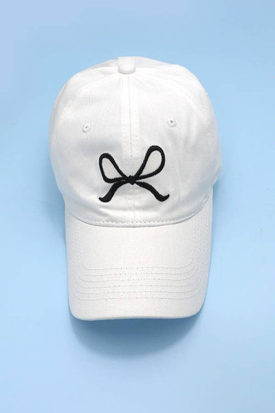 BOW RIBBON BASEBALL HAT CAP Mint