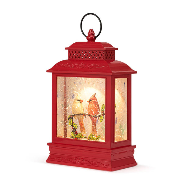 Lit Musical Christmas Cardinals Lantern