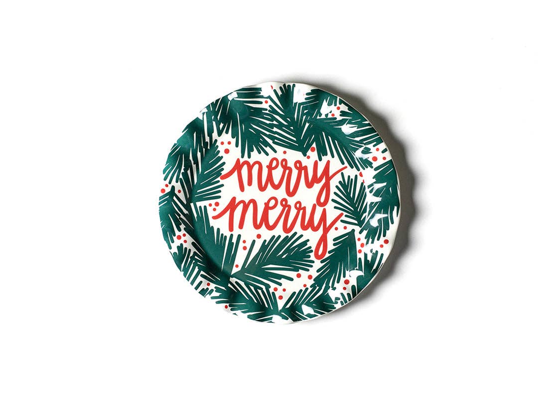 Ruffle “Merry Merry” Round Platter