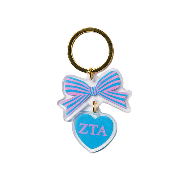 Sorority & Greek BOW-DACIOUS Keychain: Kappa Delta