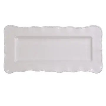 White Melamine Rectangular Platter