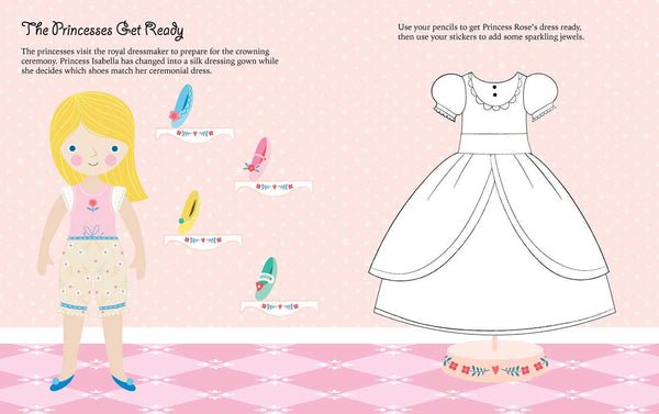 Princesses: Dress-Up Sticker Book by: Paperback; 24 pages / English