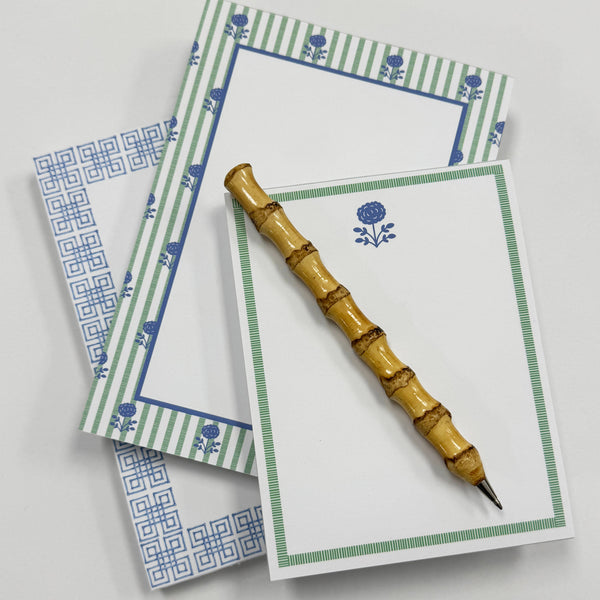 Floral Stripe Notepad