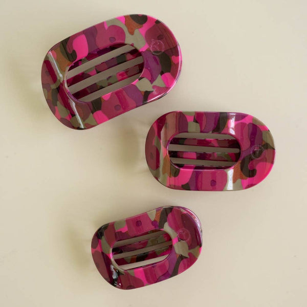 Garden Glam | Large| Flat Round Hair Clip