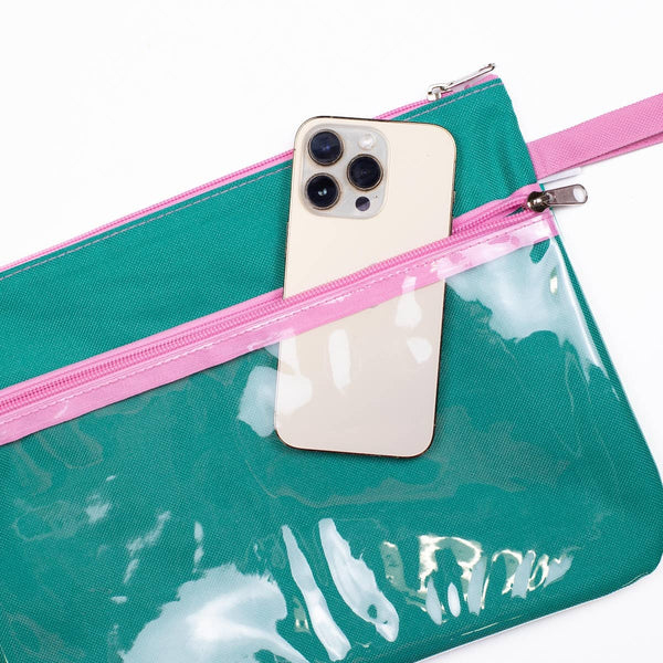 San Blas Crab Wet/Dry Bag   Emerald/Pink   12x9