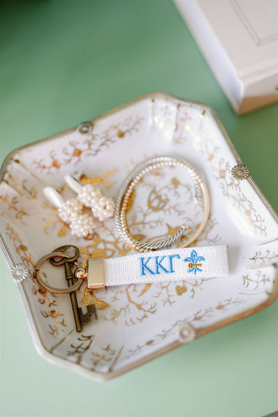 Kappa Kappa Gamma Embroidered Keychain, Sorority