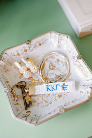 Kappa Kappa Gamma Embroidered Keychain, Sorority