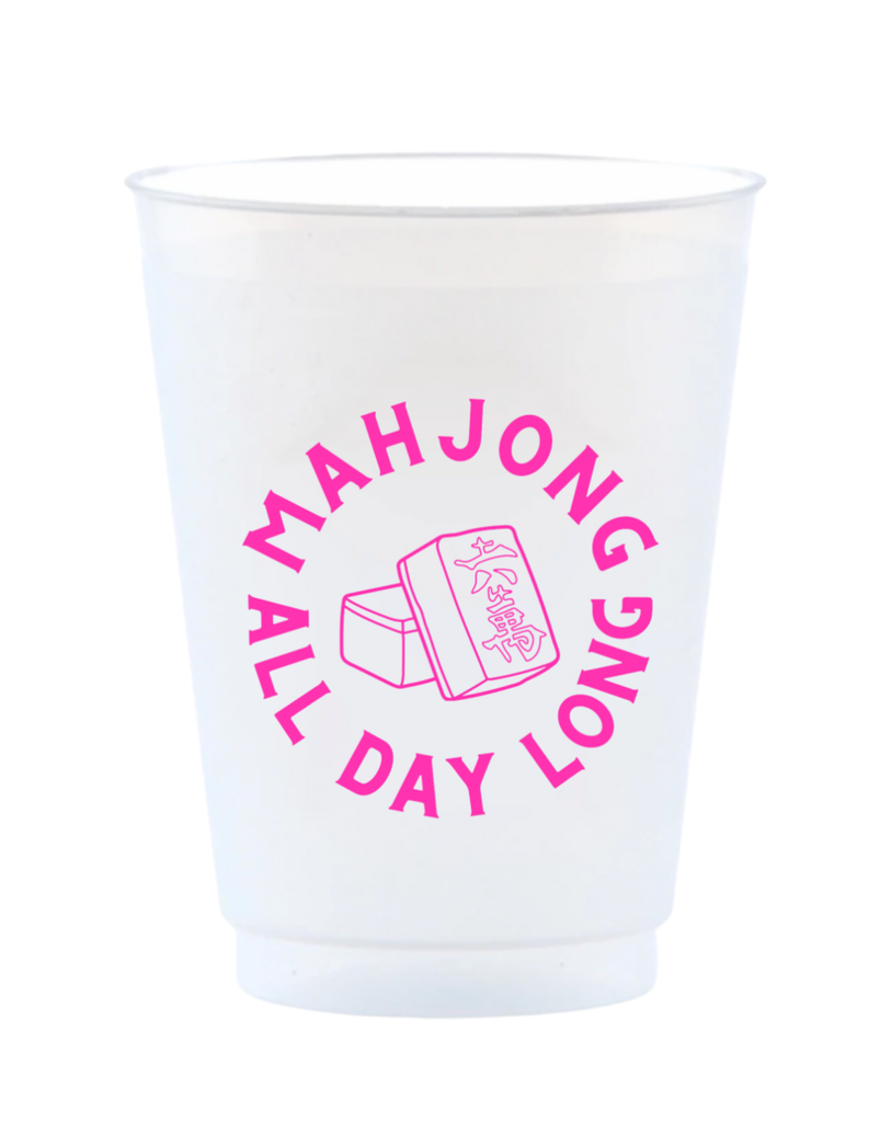 Crack Dot Bam Mahjong Reusable Frost Flex Cups