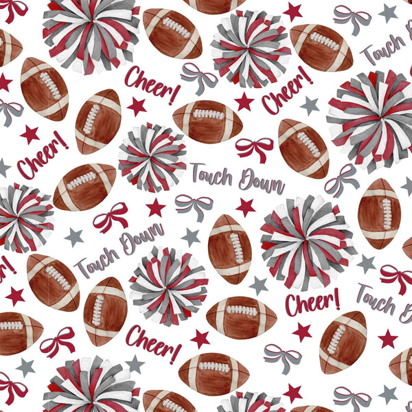 Crimson & Grey Game Day Prosecco Bottle Wrap
