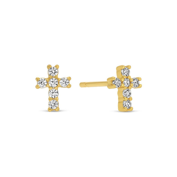 Cross Velvet Stud Gift Set: Gold