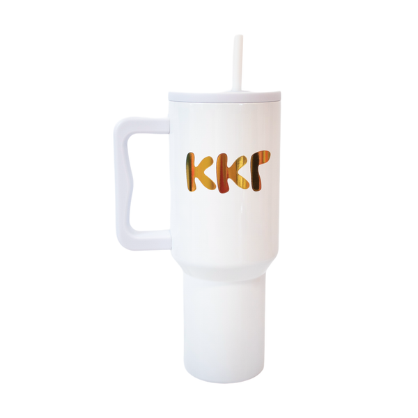 40oz 24 Karat Sorority Tumbler: ALPHA GAMMA DELTA