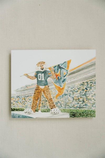 Auburn University Aubie Print, Collegiate, Game day: 5x7