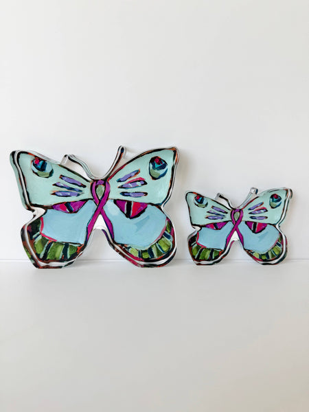 "Butterfly of Hope III" acrylic: Mini Shelfie