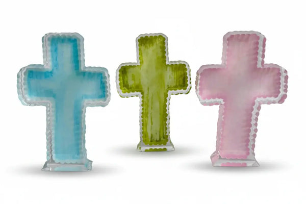 Mini Acrylic Cross Shelfies: Pink