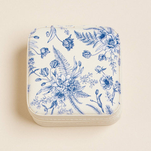 Blue Blossom Jewelry Box -Travel size: Navy / One / 5AC78028