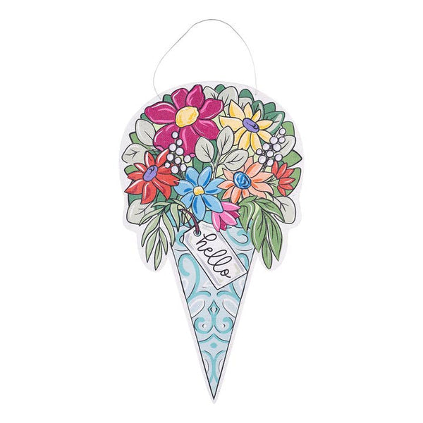 Tussie Mussie/Ice Cream Burlee Door Hanger