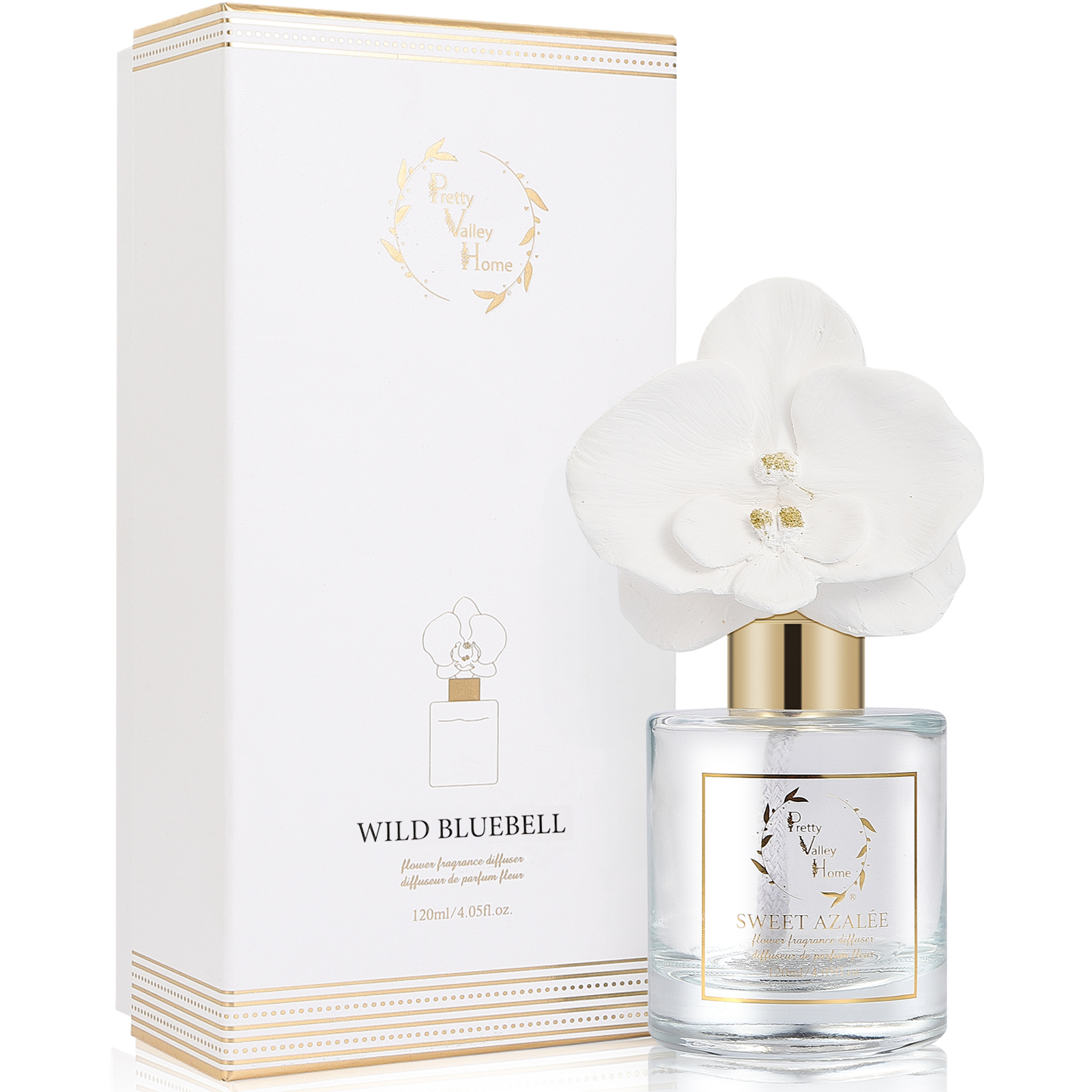 Orchid Flower Diffuser Gift Set - Wild Bluebell