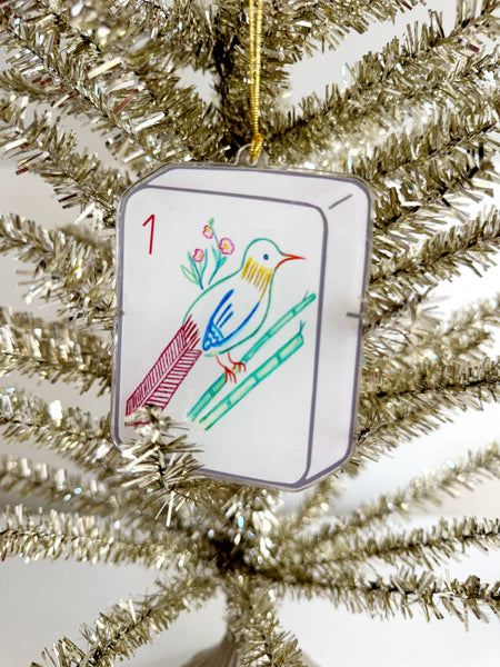Mahjong Bird Bam Acrylic ornament