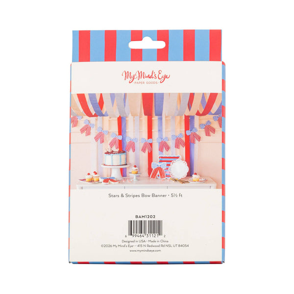 Stars and Stripes Bow Banner