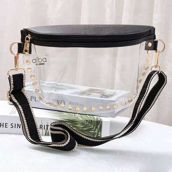 Lorna Clear Gameday Studded Crossbody Bag