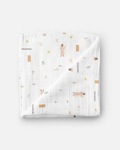 Jesus Muslin Swaddle Baby Blanket
