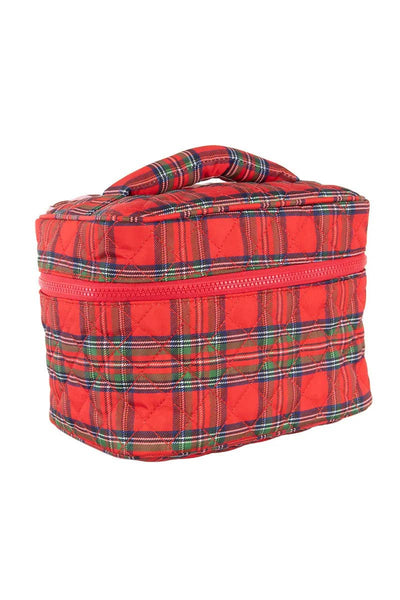Royal Stewart Plaid Holiday Makeup Bag: Red
