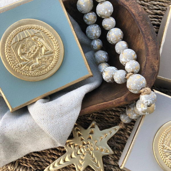 Blessing Beads With Star Of Bethlehem: Grey