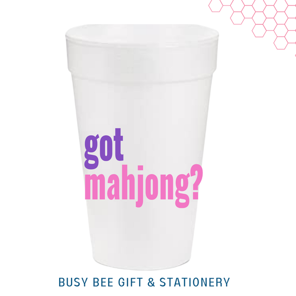 Got Mahjong Styrofoam Cups | set of 10