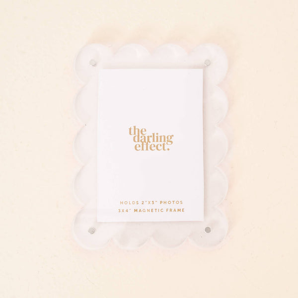 Mini Acrylic Picture Frame Magnet-Clear