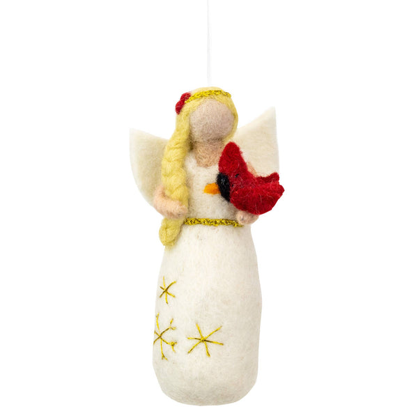 Cardinal Angel Ornament