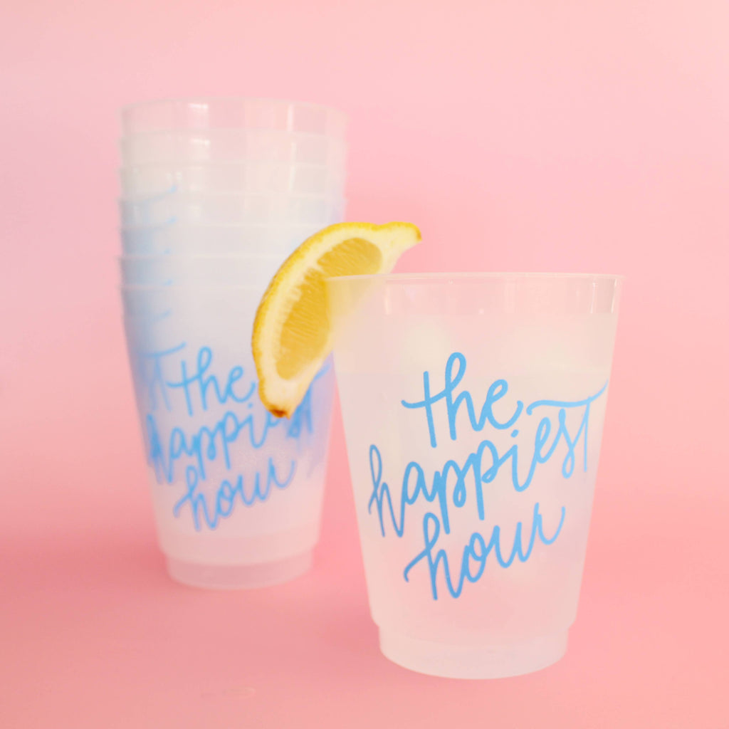 Birdie Mae Designs The Happiest Hour Acrylic Cups - Thumbnail 3